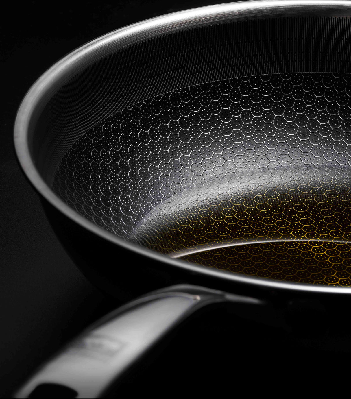 Stainless Steel Honeycomb Nonstick Fry Pan