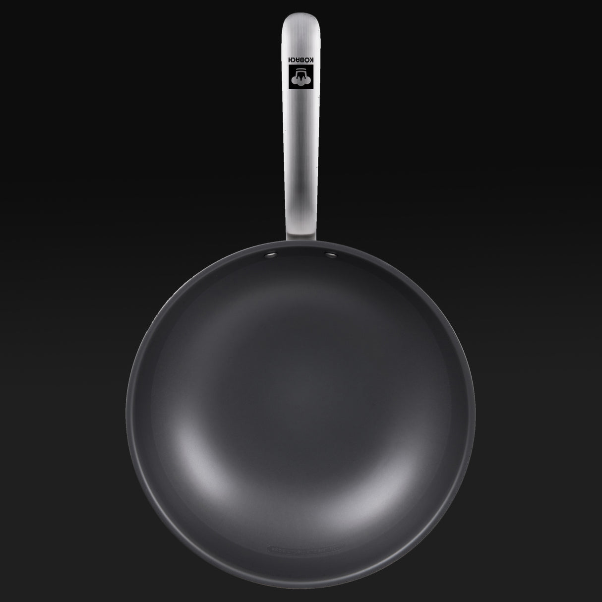 Kobachcookware 13-Inch Titanium Coating-Free Wok with Lid