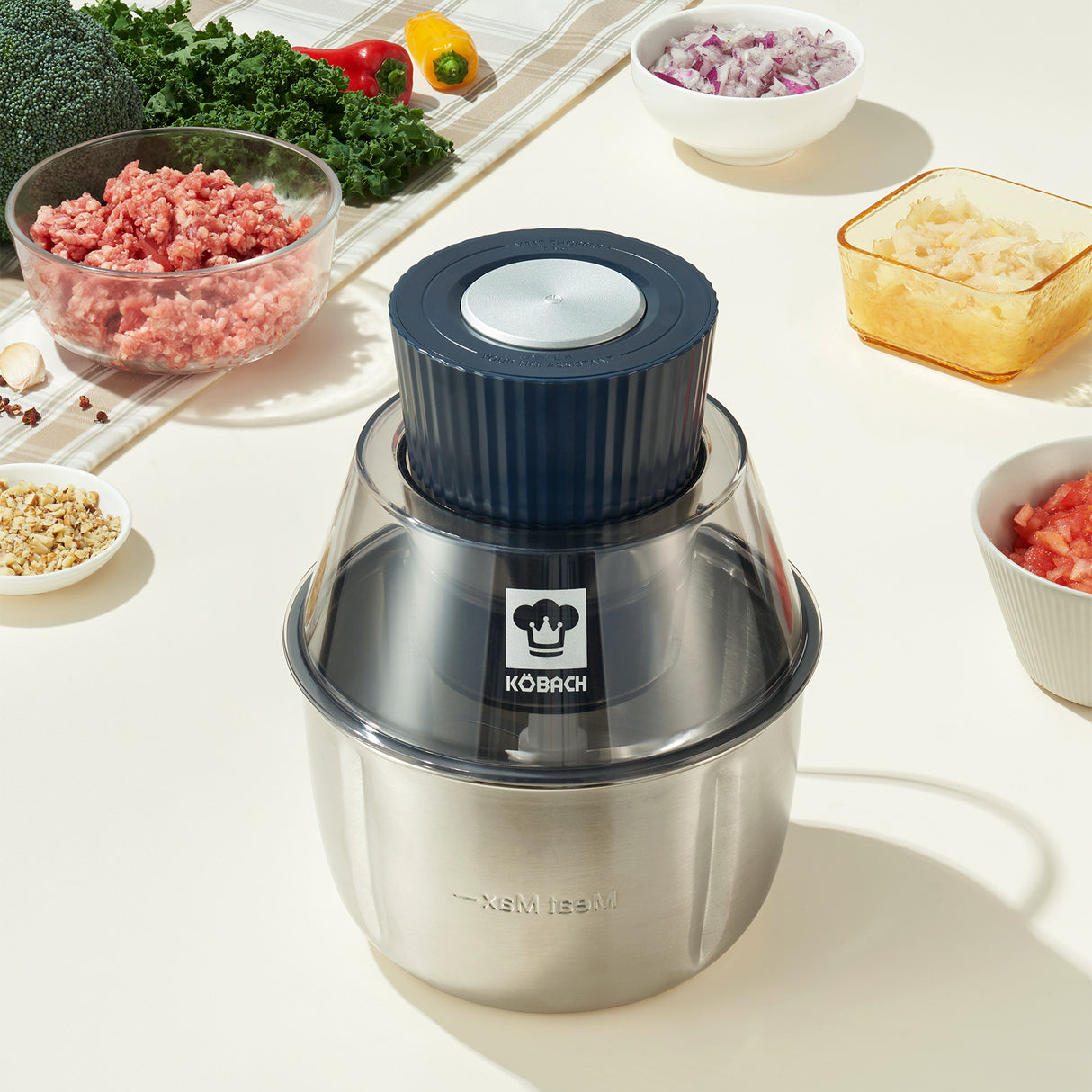 Kobachcookware Electric Meat Grinder,1.9 Qt