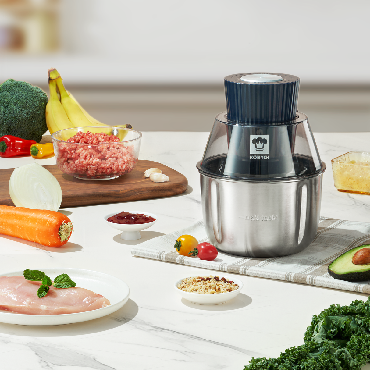 Kobachcookware Electric Meat Grinder,1.9 Qt