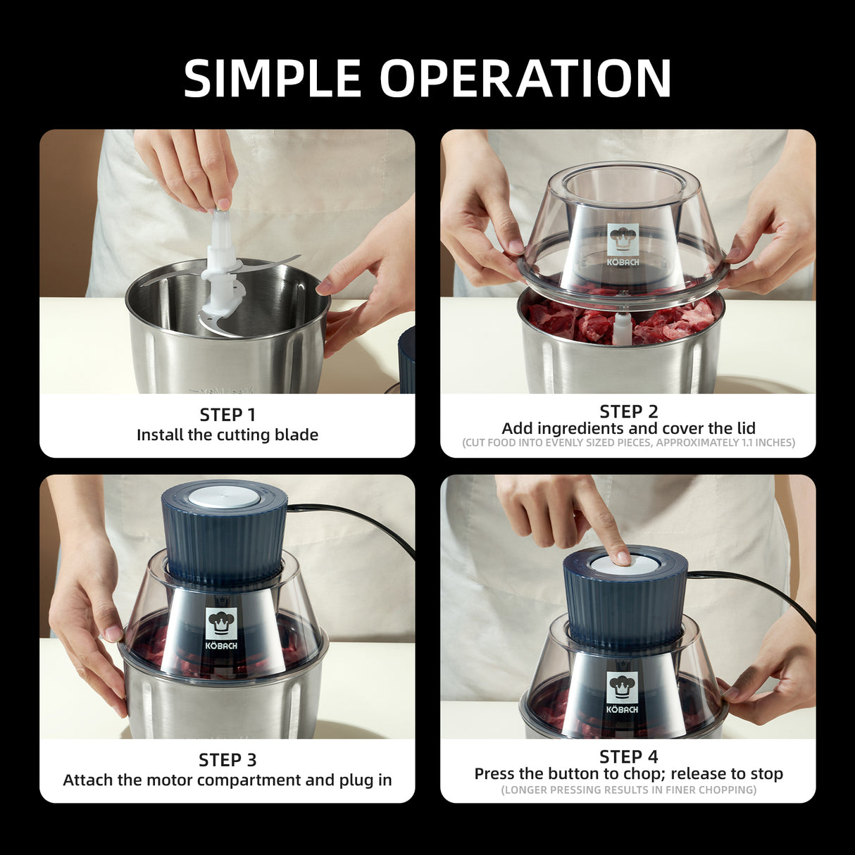 Electric Meat Grinder,1.9 Qt