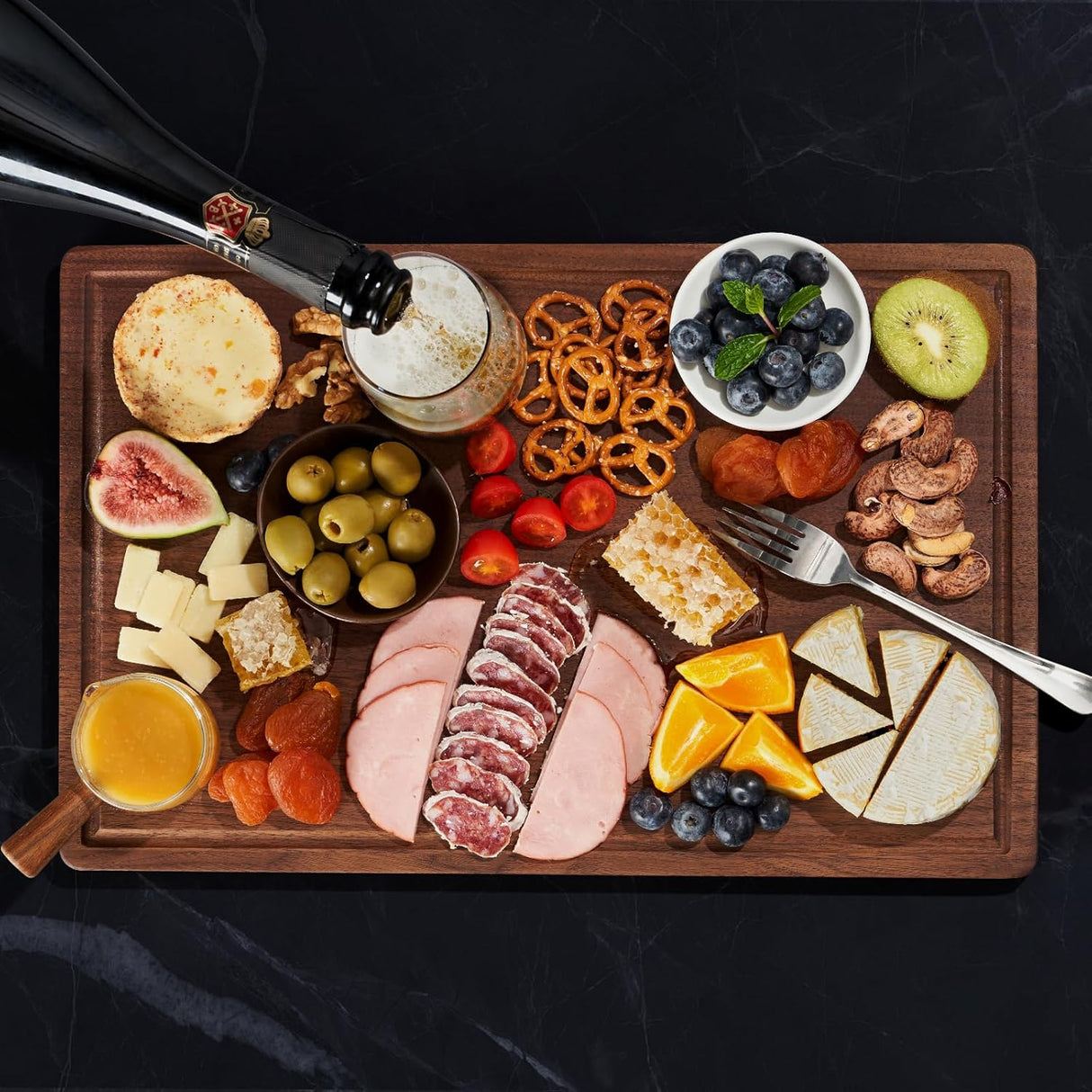 Kobachcookware Black Walnut Wood Cutting Board – 11"x17" Durable