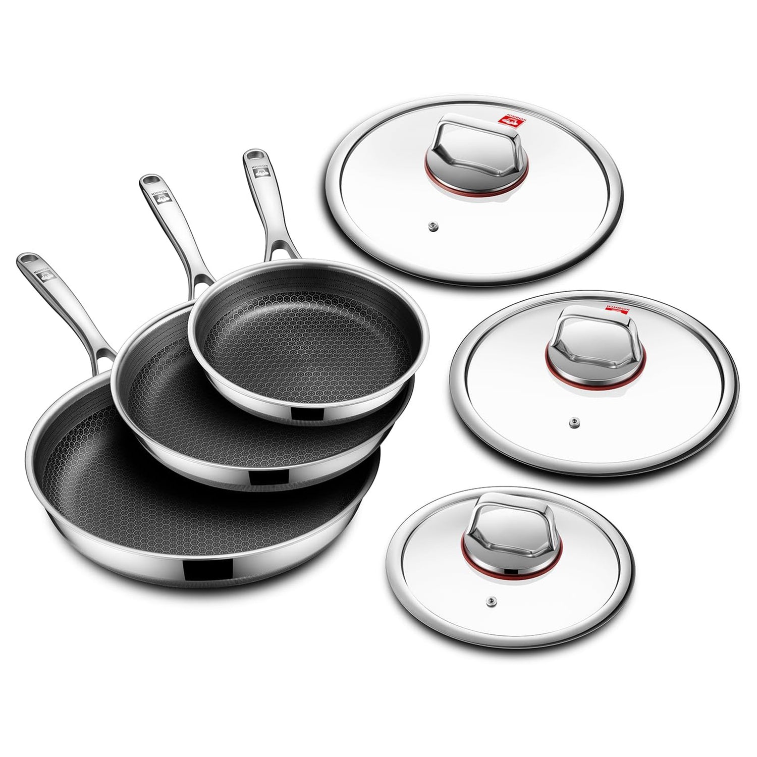 Stainless Steel Honeycomb Nonstick Fry Pan