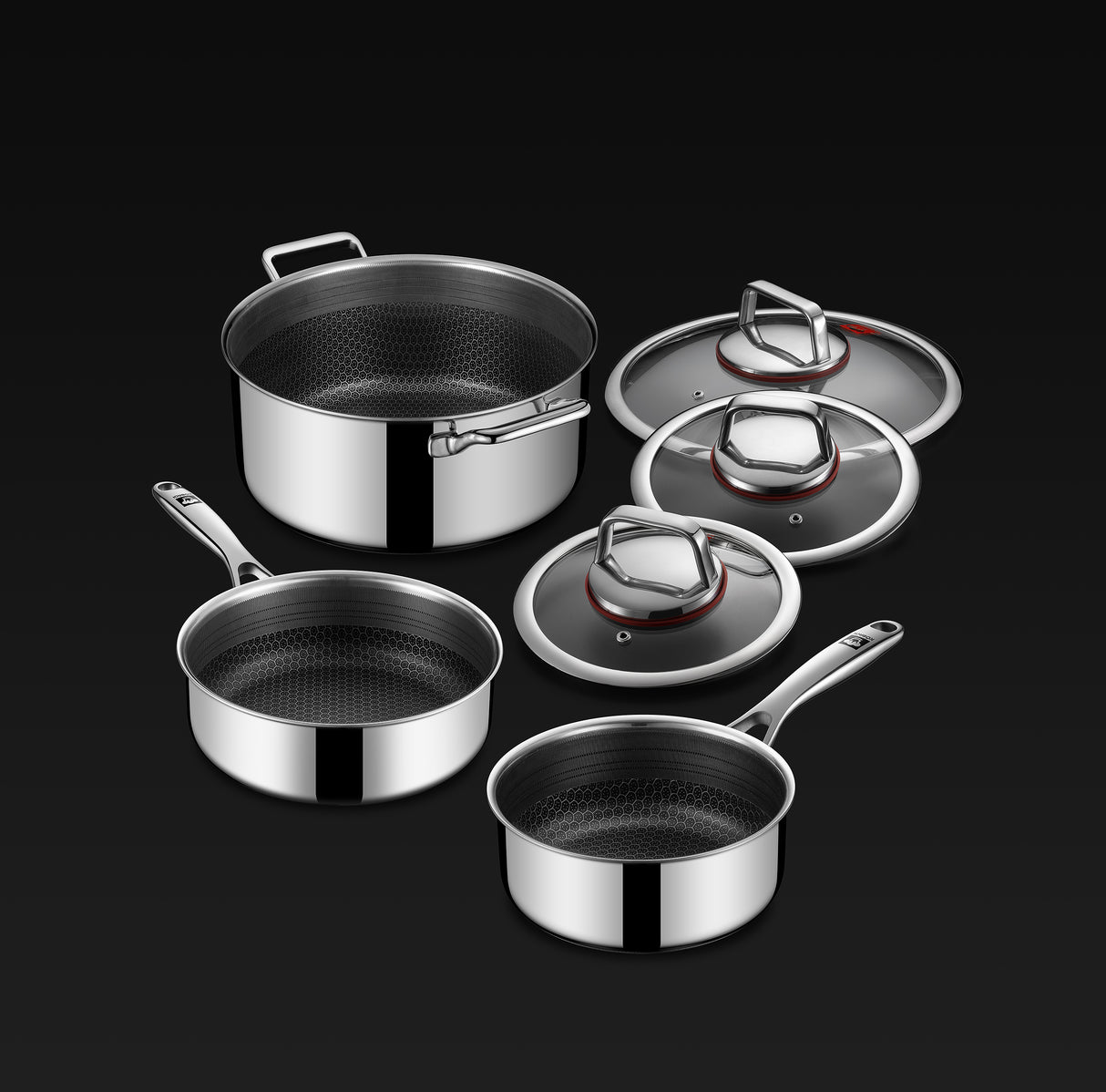 Kobach Stainless Steel Honeycomb Nonstick Fry Pan